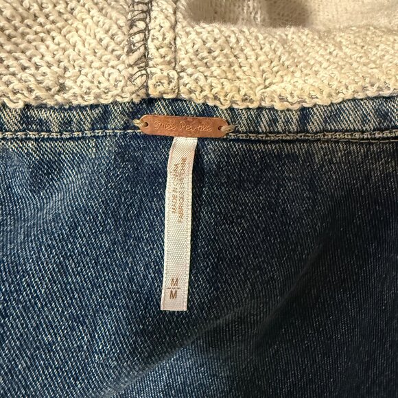 Free People denim knit jacket - Picture 7 of 12